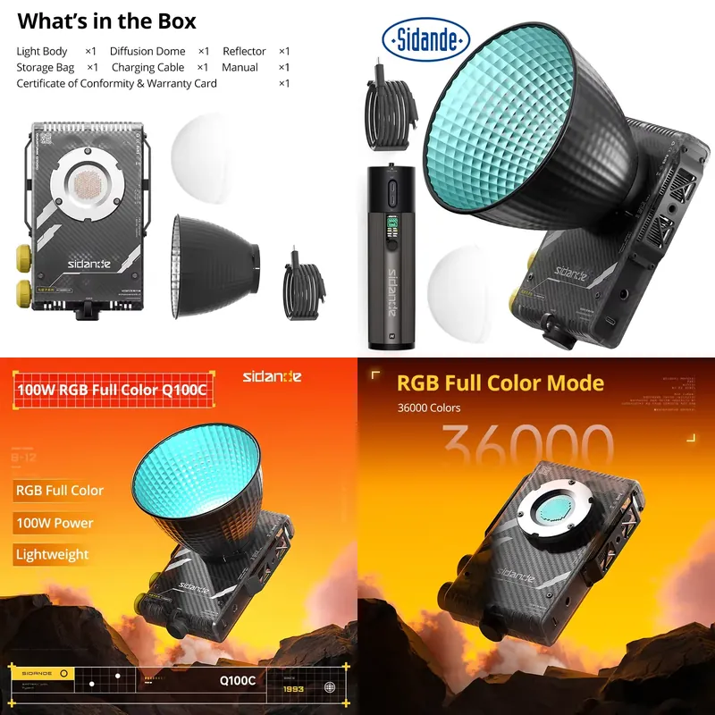 Photography Lighting Color - Brand For Sidande Q100C Q100Lite Optical