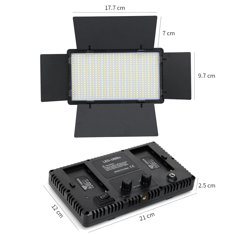U600 LED Video Light Studio Li - Iris Photography Led Lighting Pack review and price