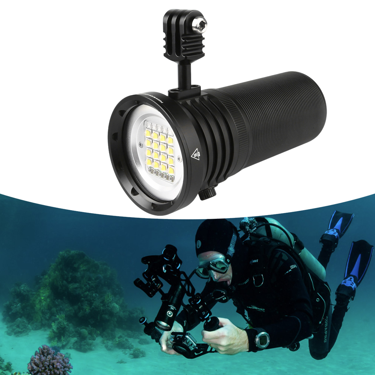 W167 Rechargeable LED Dive Lig - Photography Lighting Angles review and price