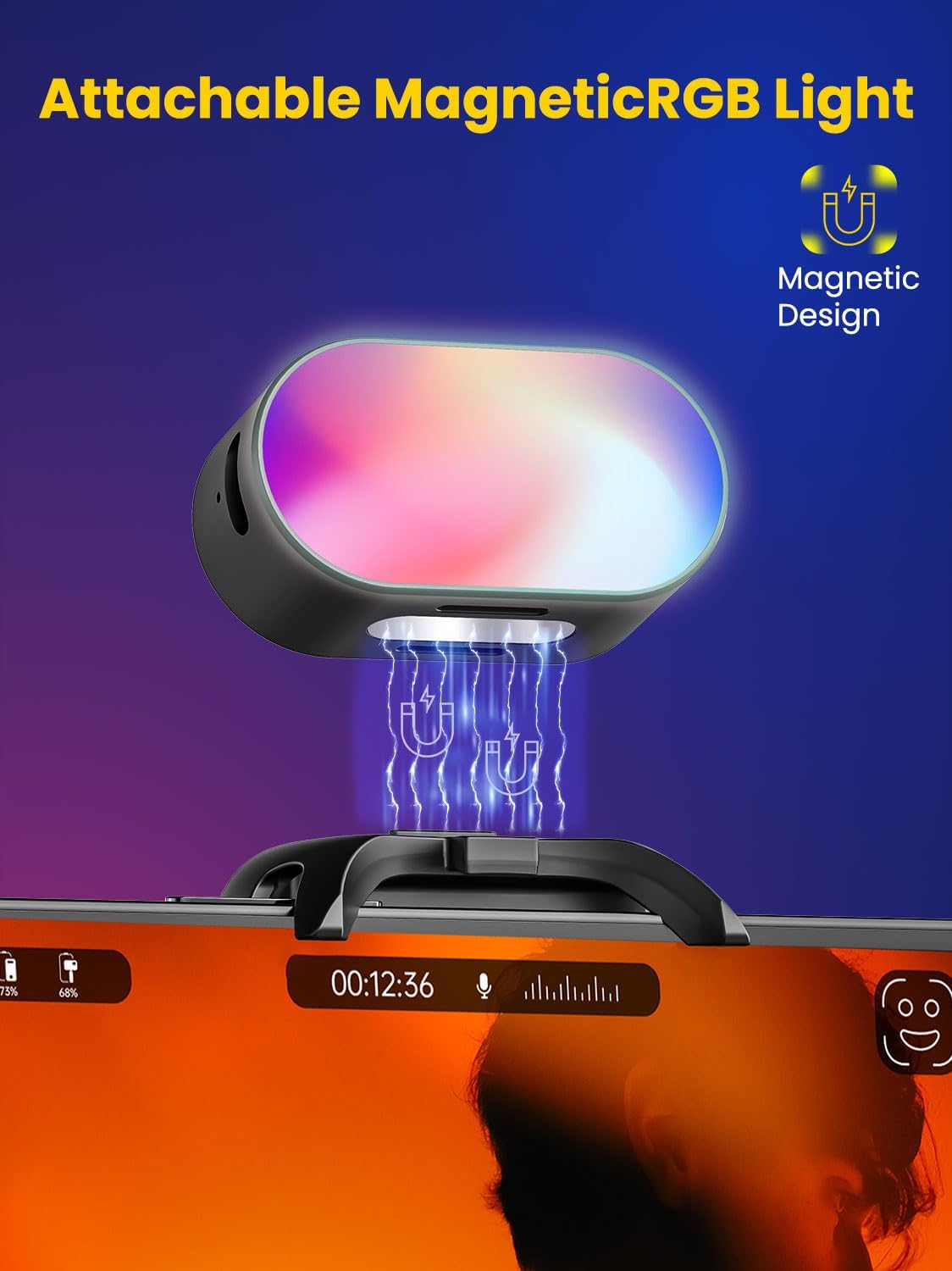 AOCHUAN Mini RGB Magnetic Fill - Photography Lighting Color review and price