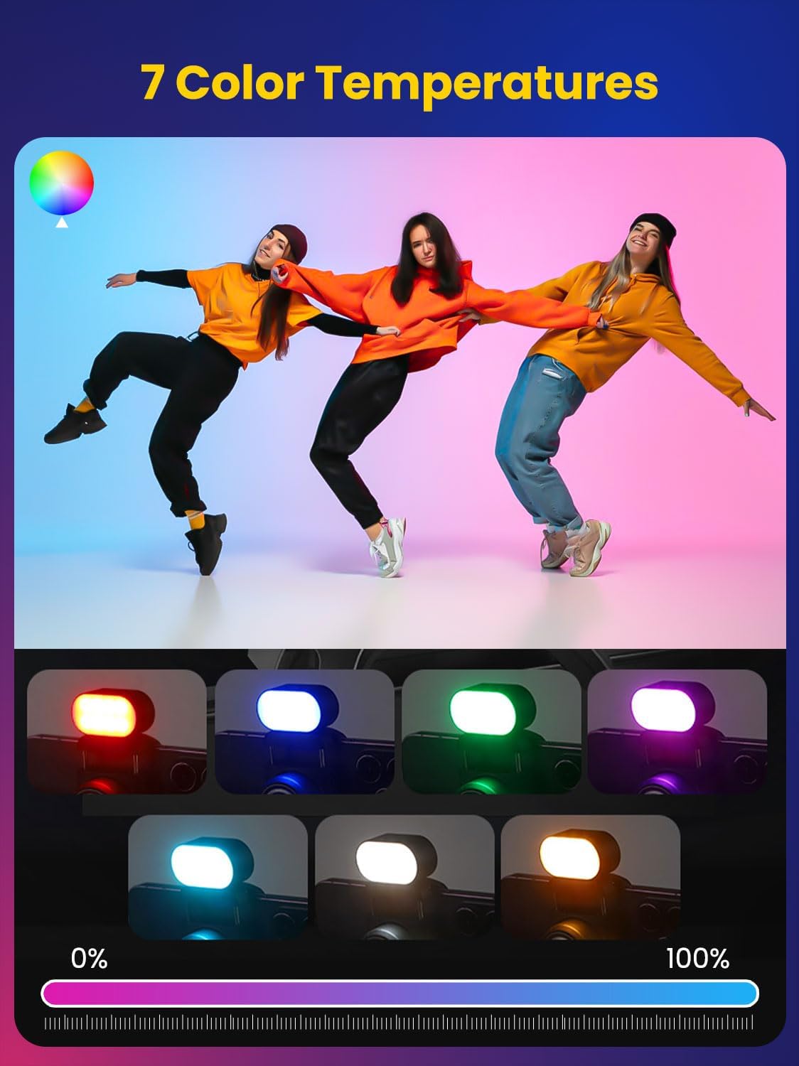 AOCHUAN Mini RGB Magnetic Fill - Photography Lighting Color review and price