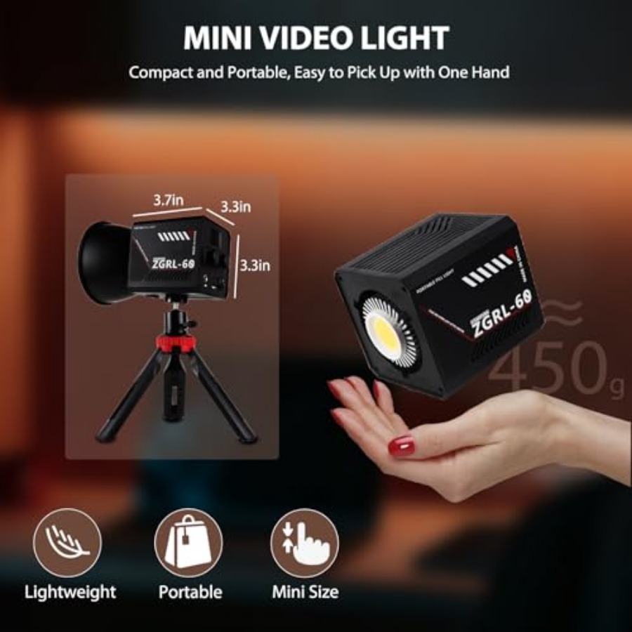 60W COB LED Video Light Handhe - Photography Lighting Color review and price