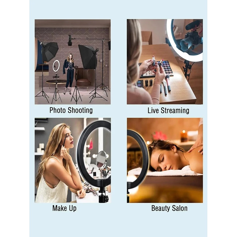 Desiontal 26cm Ring Light with - Photography Lighting Color review and price