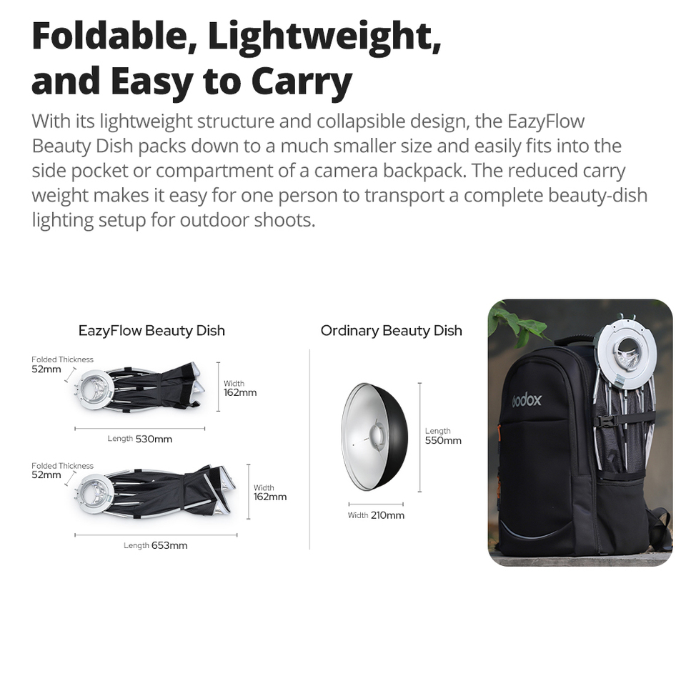 Godox EazyFlow Beauty Dish 65/ - Photography Lighting Beauty Dish review and price