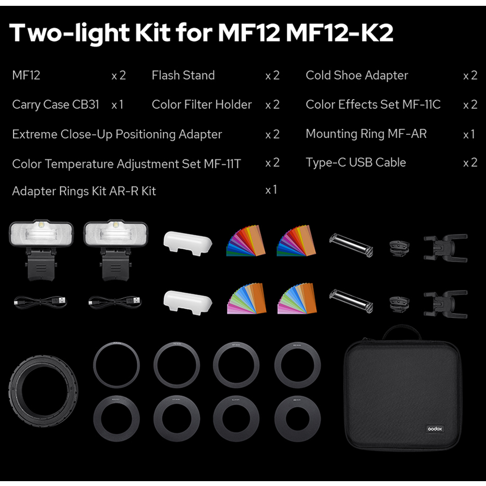 Godox MF12-K2 Macro Flash 2 Li - Photography Lighting Kit Godox review and price